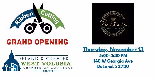 Ribbon Cutting | Grand Opening for Bella's Tips and Toes Nail Salon