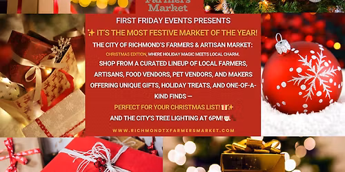 City of Richmond TX Farmers Market -  Christmas Edition & Tree Lighting