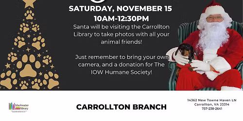 Pet Photos with Santa