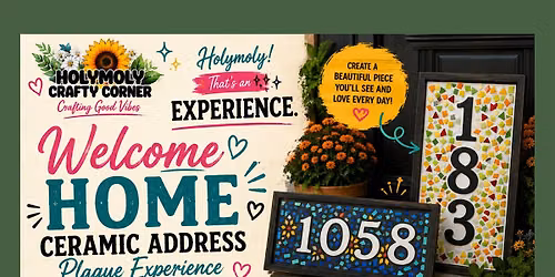 Welcome Home: Ceramic Address Plaque Experience