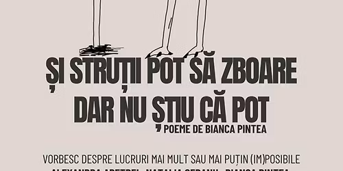 \u0218I STRU\u021aII POT S\u0102 ZBOARE DAR NU \u0218TIU C\u0102 POT \/ Bianca Pintea