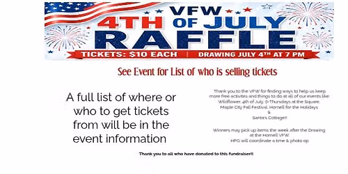 VFW 4th of July Raffle – Get Your Tickets!