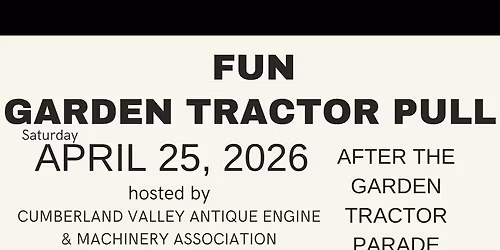 Saturday\u2019s Fun Garden Tractor Pull