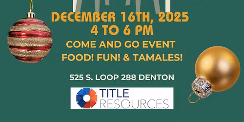 Holiday Party and Tamale Giveaway