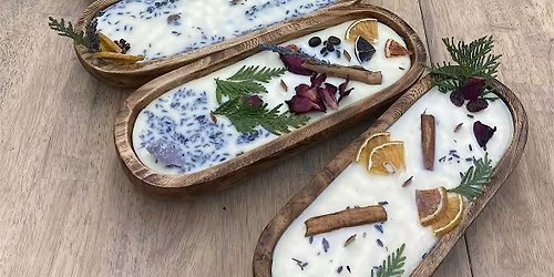 Valentine's Make & Decorate Your Own Dough Bowl Candle Centerpiece!