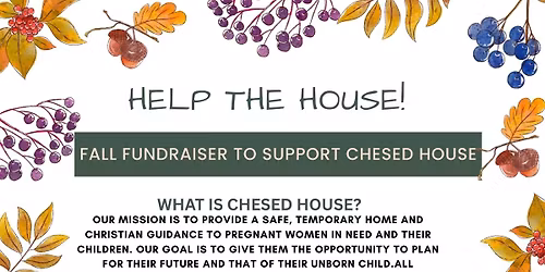 Help the House   Fall Raffle Fundraiser