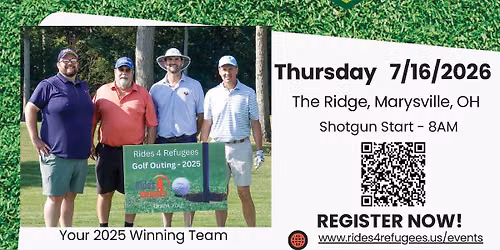 Rides 4 Refugees 4th Annual Charity Golf Outing