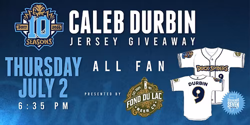All Fan Caleb Durbin Jersey Giveaway