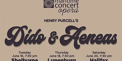 Henry Purcell's opera Dido and Aeneas in Concert