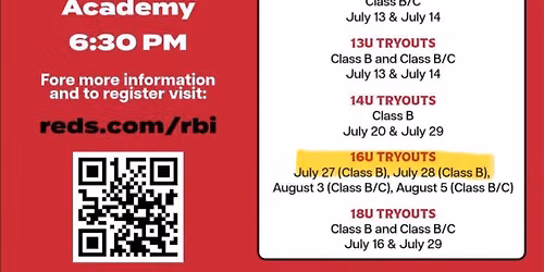 16u B - Reds Nike RBI - T.Brown Tryouts
