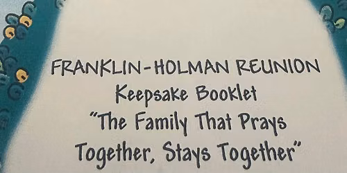 Franklin - Holman Family Reunion 