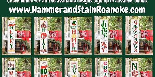 11\/20\/25 (Thursday) Christmas Porch Planks! 6pm - 8pm