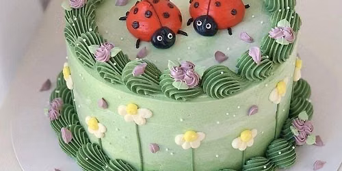 Ladybug Garden Cake Decorating Class \ud83d\udc1e\ud83c\udf38