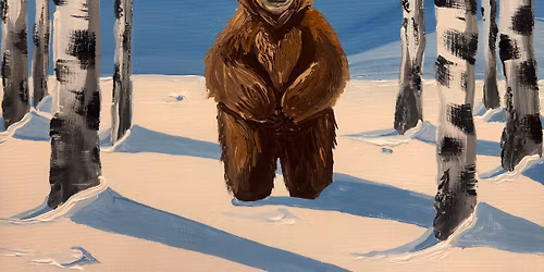 Railside Brewing Paint & Sip \u201cSnow Bear\u201d