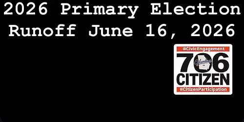 2026 Primary Election Runoff June 16th
