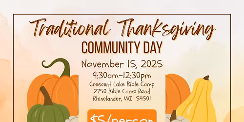 Traditional Thanksgiving Community Day
