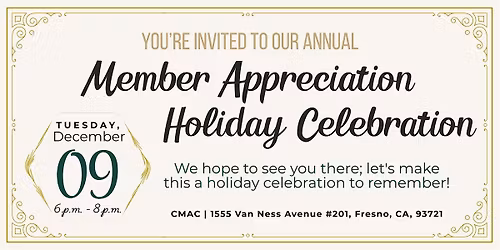 CMAC Holiday Celebration & Member Awards