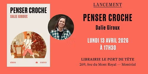 Lancement | PENSER CROCHE de Dalie Giroux