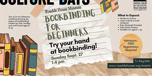 Culture Days: Book Binding