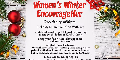 Women's Winter EncourageHer