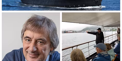 Guidet tur p\u00e5 Byfjorden med veterandampskipet "Stord I". Lokalhistoriker Jo Gjerstad er guide ombord