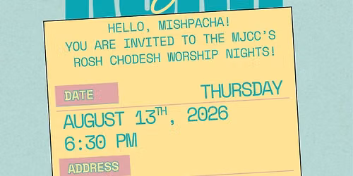 Rosh Chodesh Worship Nights!