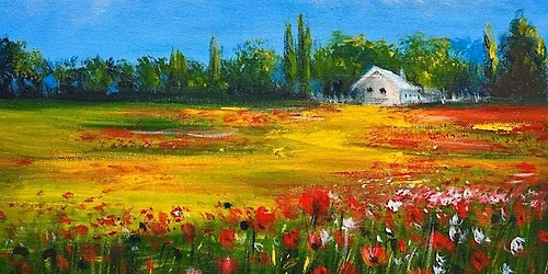 Paint n Chill Sat 3pm with Free Drink @Auckland - Poppy Fields