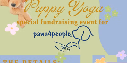 Puppy Yoga (Fundraising Event for paws4people)
