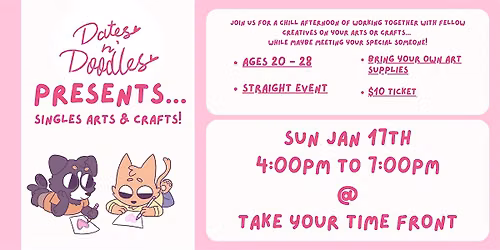 Dates n' Doodles - Singles Arts & Crafts [Straight] [Ages 20-28]