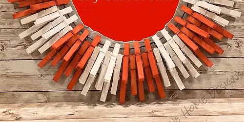 America 250 - Clothespin Wreath