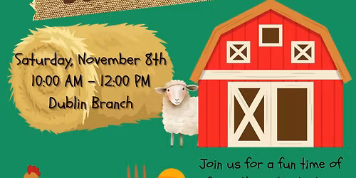 Toddler & Preschool Explorers: Down on the Farm