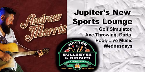 Andrew Morris at Bullseyes and Birdies