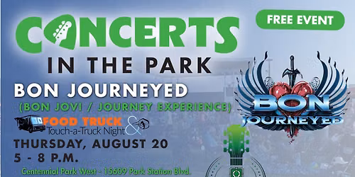 Concert in the Park - Featuring Food Truck & Touch-a-Truck Night