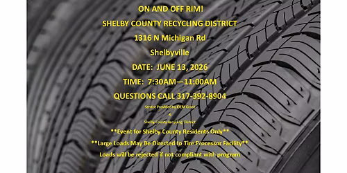 Free Tire Disposal Event