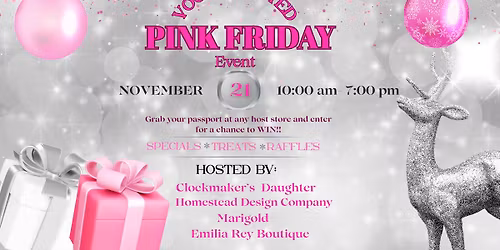 Pink Friday Passport Party! Local Love in Every Stop!