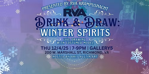 Community Care Night: Yuletide Monsters Drink + Draw with Live Model