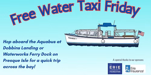 FREE WATER TAXI FRIDAYS