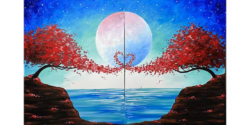 To The Moon And Back Couples Set - Paint and Sip in Tyler | Classpop!\u2122