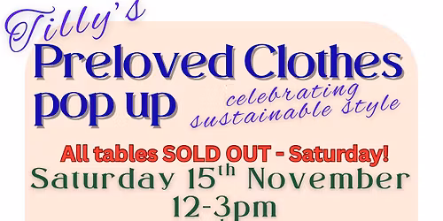 Tilly\u2019s Pre-loved Clothes Sale