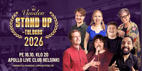 Vuoden 2026 Stand up -tulokas -kilpailu