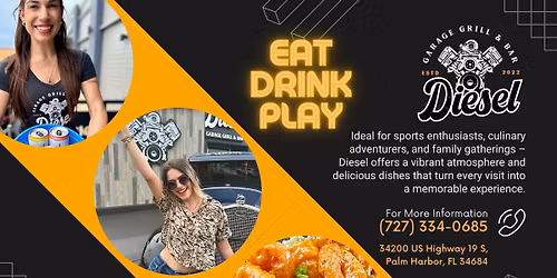 \ud83d\udd25 FRIDAY = Rib Night at Diesel \u2014 \u00bd Rack Dinner for $16.99!