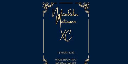 Nyl\u00e4ndska Nationens XC jubileums \u00e5rsfest