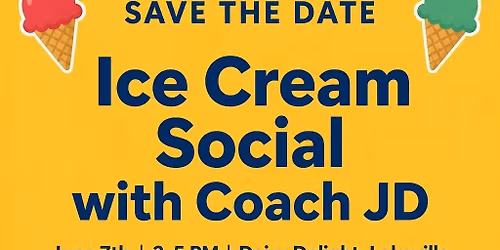 Ice Cream Social: Fundraiser for JD Delgado