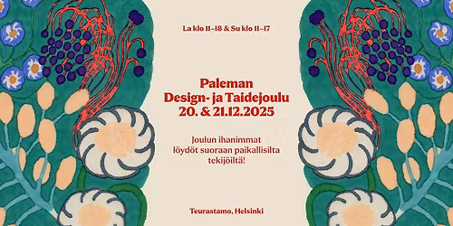 Joulumyyj\u00e4iset: Design- ja Taidejoulu ravintola Palemassa Teurastamolla