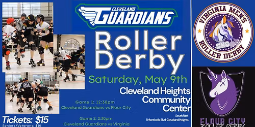 May 9th Flour City and Virginia Men's Roller Derby at Guardians