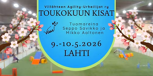 VAU:n toukokuun agilitykilpailut 2026