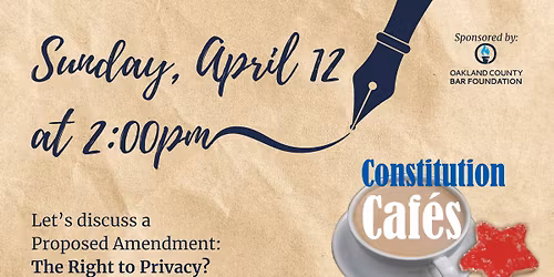 Constitution Caf\u00e9s: The Right to Privacy?