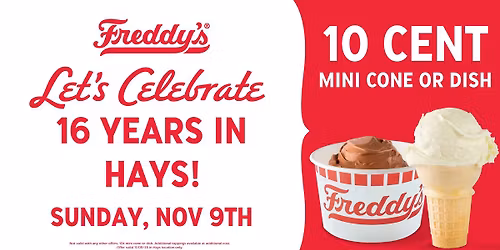 Freddy's Hays 16th Anniversary