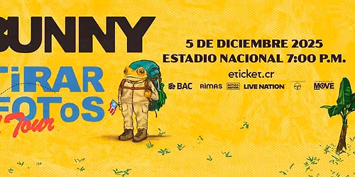 BAD BUNNY en Costa Rica: DeB\u00cd TiRAR M\u00e1S FOToS World Tour 2025 | Evento Oficial