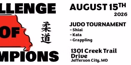 Challenge Of Champions Judo Tournament 2026